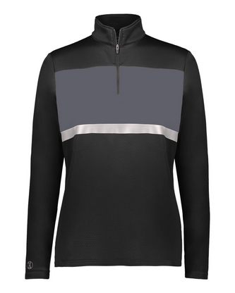  Custom Embroidered Holloway Women's Prism Bold Quarter-Zip Pullover 222791 With Logo 
