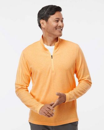 Company Branded Adidas 3-Stripes Quarter-Zip Sweater A554 With Logo