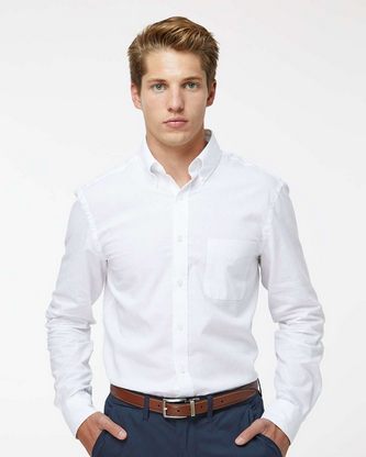  Custom Embroidered Tommy Hilfiger Cotton/Linen Shirt 13TH107 With Logo 