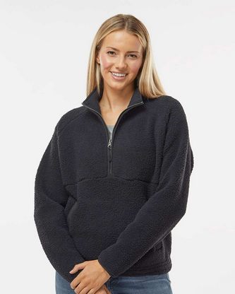  Company Branded Boxercraft Women's Everest Half-Zip Pullover BW8501 With Logo 
