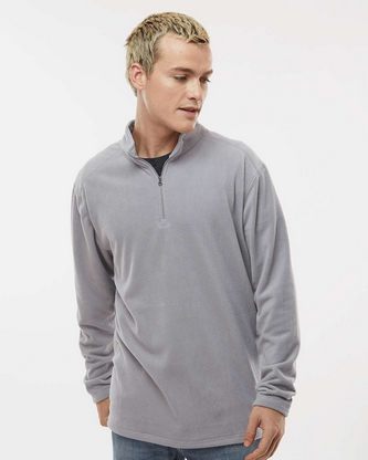 Custom Logo Augusta Sportswear Eco Revive Micro-Lite Fleece Quarter-Zip Pullover 6863 Embroidered