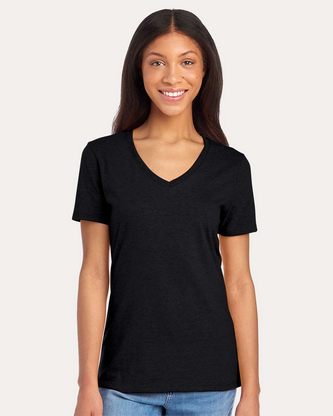 Custom Logo JERZEES Women's Premium Blend V-Neck 560WVR Embroidered 