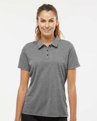  Custom Embroidered Adidas Women's Heathered Polo A583 With Logo 