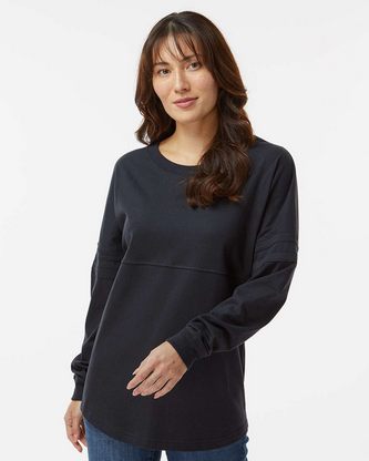 Company Branded Boxercraft Women's Pom Pom Long Sleeve Jersey T-Shirt BW3514 With Logo