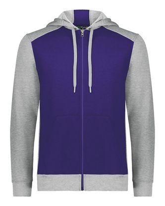 Company Branded Augusta Sportswear Eco Revive Three-Season Triblend Fleece Full-Zip Hooded Sweatshir