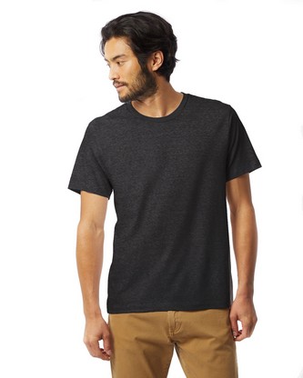 Unisex Go-To T-Shirt - HEATHER BLACK - XS