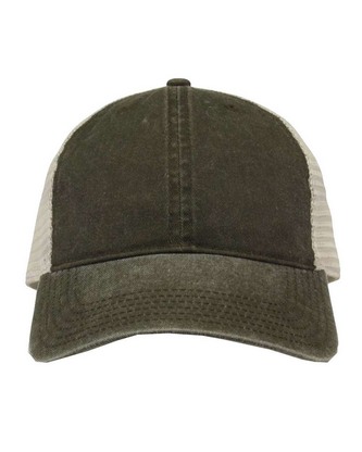 Custom Logo The Game Pigment-Dyed Trucker Cap GB460 Embroidered