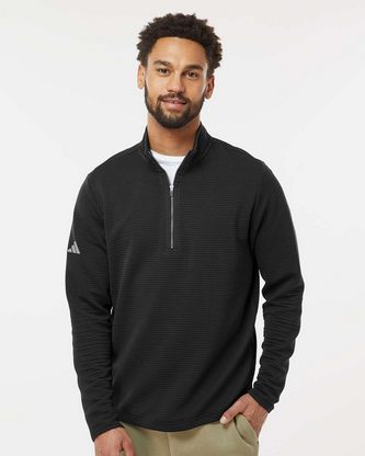 Company Branded Adidas Spacer Quarter-Zip Pullover A588 With Logo