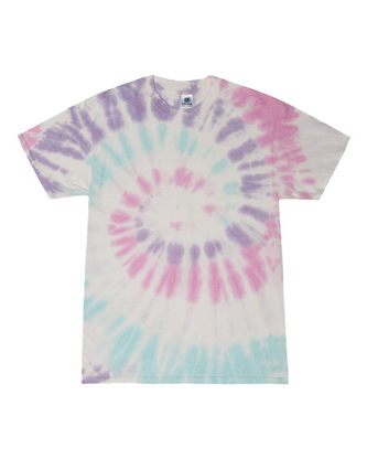 Company Branded Colortone Youth Multi-Color Tie-Dyed T-Shirt 1000Y With Logo