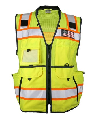  Custom Logo Kishigo Ultimate Construction Class 2 Vest 1823 Embroidered 