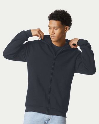  Custom Embroidered American Apparel ReFlex Fleece Full-Zip Hoodie RF497 With Logo 