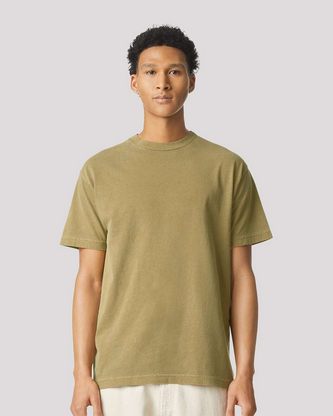 Custom Embroidered American Apparel Garment-Dyed Heavyweight Cotton Tee 1301GD With Logo