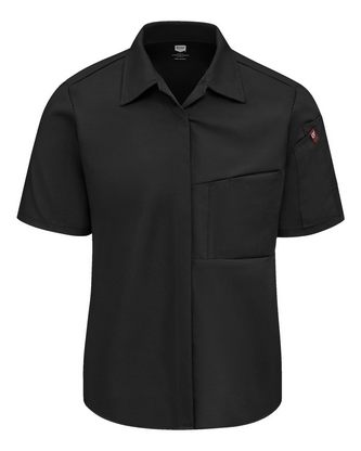  Custom Logo Chef Designs Women's Poplin Airflow Cook Shirt with OilBlok 501W Embroidered 