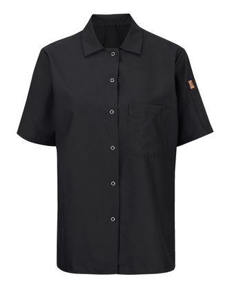  Company Branded Chef Designs Women's Mimix Short Sleeve Cook Shirt with OilBlok 501X With Logo 