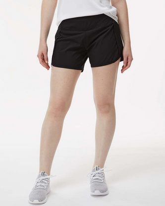  Company Branded Boxercraft Women's Stretch Woven Lined Shorts BW6103 With Logo 