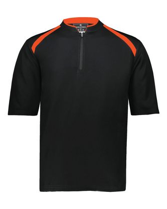  Custom Embroidered Holloway Clubhouse Short Sleeve Quarter-Zip Pullover 229581 With Logo 
