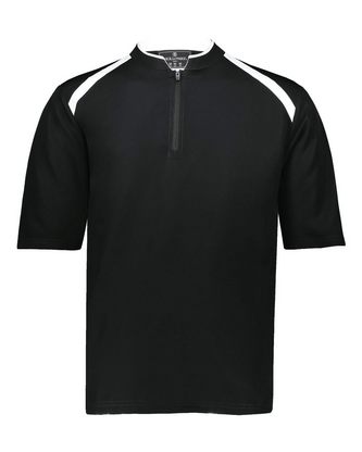 Custom Embroidered Holloway Youth Clubhouse Short Sleeve Quarter-Zip Pullover 229681 With Logo