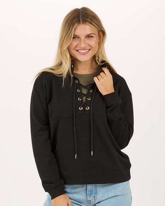 Custom Embroidered Boxercraft Women's Lace Up Pullover BW5401 With Logo