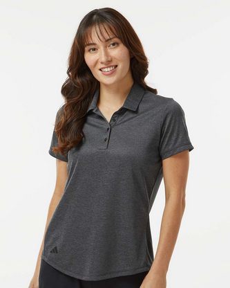  Custom Embroidered Adidas Women's Space Dyed Polo A592 With Logo 