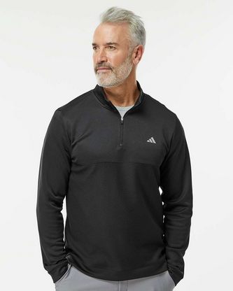 Custom Embroidered Adidas Ultimate365 Textured Quarter-Zip Pullover A2001 With Logo