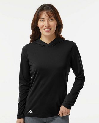  Custom Logo Adidas Women's Performance Hooded Pullover A1003 Embroidered 