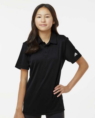  Custom Embroidered Adidas Youth Performance Polo A4000 With Logo 