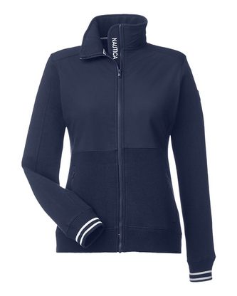 Custom Embroidered Nautica Women's Navigator Fleece Full-Zip Jacket N17387 With Logo