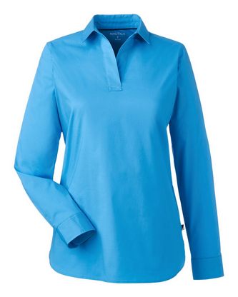  Company Branded Nautica Women's Staysail Shirt N17289 With Logo 