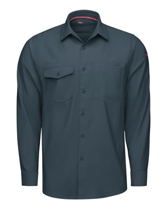 Company Branded Red Kap Cooling Long Sleeve Work Shirt TSM4 With Logo