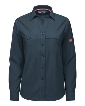 Company Branded Red Kap Women's Cooling Long Sleeve Work Shirt TSW3 With Logo 
