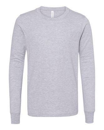  Custom Embroidered Youth Heather CVC Long Sleeve Tee BELLA + CANVAS  3501YCVC 
