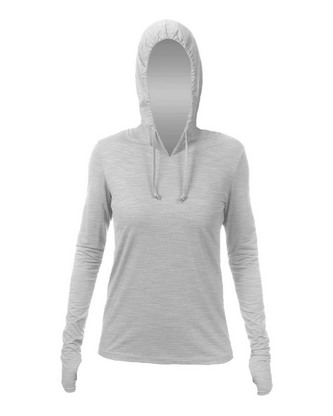  Custom Logo ANETIK Women's Breeze Tech Hooded Long Sleeve T-Shirt WSBRZH0 Embroidered 