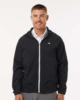 Custom Logo Adidas Go-To Utility DWR Full-Zip Jacket A2007 Embroidered