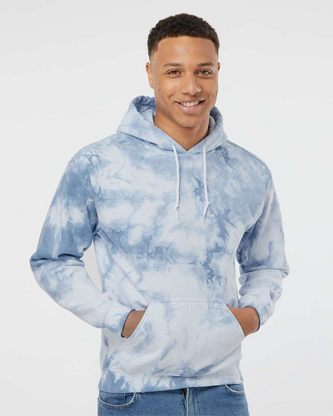  Custom Embroidered Colortone Crystal Wash Hooded Sweatshirt 8790 With Logo 