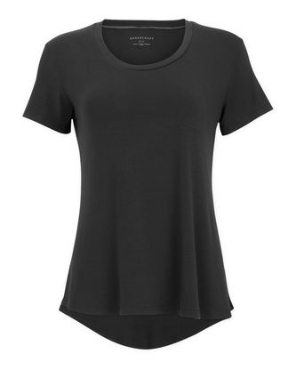 Custom Logo Boxercraft Women's Bamboo Scoop Neck T-Shirt BW2105 Embroidered