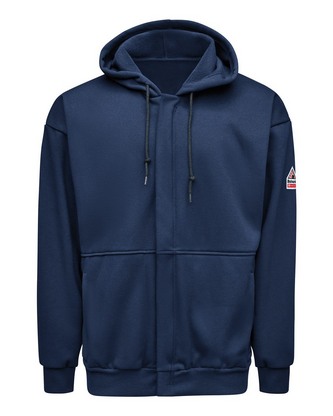Company Branded Bulwark Full-Zip Fleece Hooded Sweatshirt SMZ8 With Logo