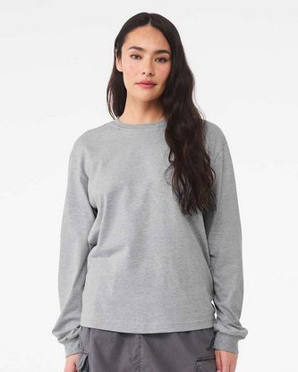  Custom Logo 6 oz. Heavyweight Long Sleeve Tee BELLA + CANVAS 3511 
