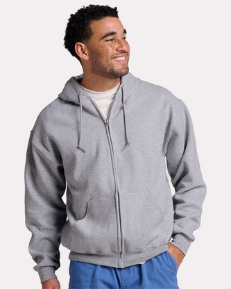  Company Branded JERZEES Rugged Full-Zip Hooded Sweatshirt Z12MR With Logo 