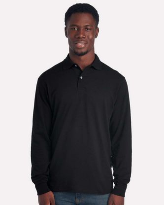 Custom Embroidered JERZEES Dri-Power® Long Sleeve Polo 437LR With Logo