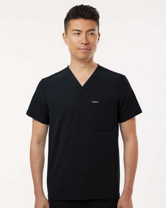 Custom Logo Jaanuu Holmes Everyday 1-Pocket Scrub V-Neck Top M10001 Embroidered