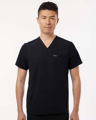 Company Branded Jaanuu Platt 3-Pocket Scrub V-Neck Top M10002 With Logo