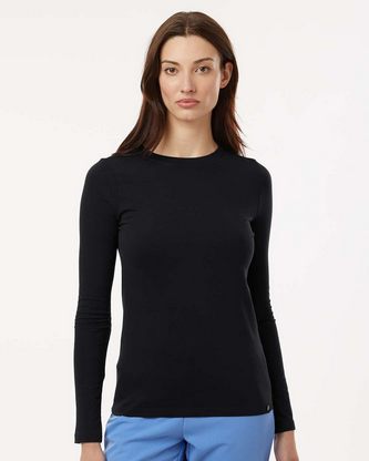 Company Branded Jaanuu Women's RegenX Cotton Underscrub Long Sleeve T-Shirt W30002U With Logo