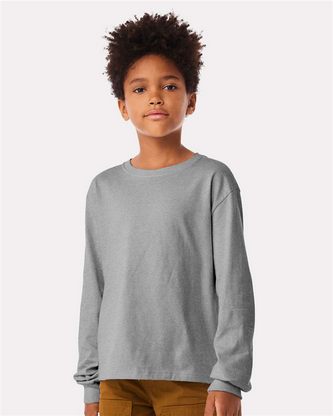 Company Branded Youth 6oz. Heavyweight Long Sleeve Tee BELLA + CANVAS 3511Y