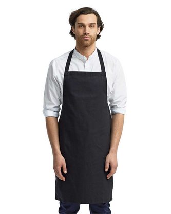 Custom Embroidered Artisan Collection by Reprime Organic Cotton Bib Apron RP102 With Logo