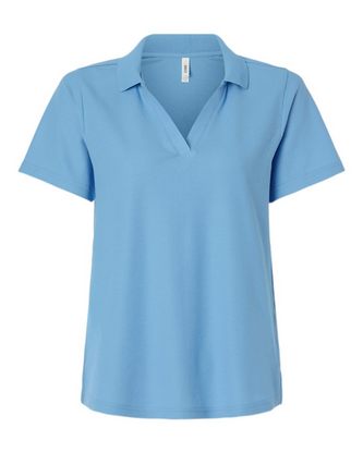 Custom Logo CORE365 Women's Resolve CVC Performance Pique Polo CE106W Embroidered