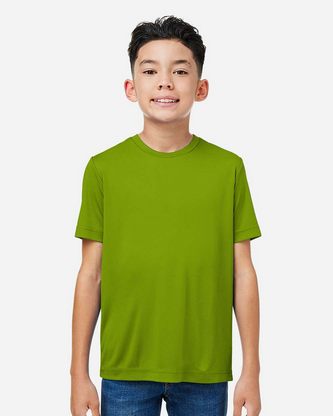  Custom Embroidered CORE365 Youth Capital Performance T-Shirt CE10Y With Logo 