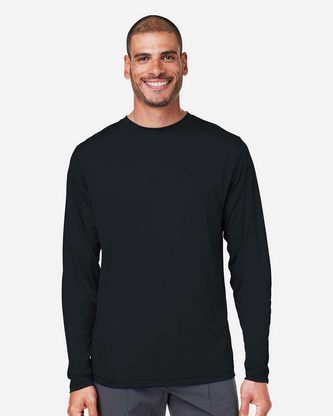  Company Branded CORE365 Unisex Capital Long Sleeve Performance T-Shirt CE10L With Logo 