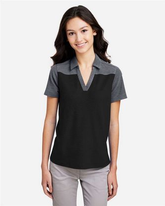  Custom Embroidered CORE365 Women's Fusion ChromaSoft Colorblock Polo CE112CW With Logo 