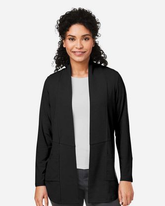 Custom Embroidered Devon & Jones Women's Raleigh Stretch Cardigan DP125W With Logo