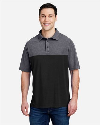 Company Branded CORE365 Men's Fusion ChromaSoft Colorblock Polo CE112C With Logo